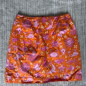 Lilly Pulitzer Friendly Florida Friends Pencil Skirt